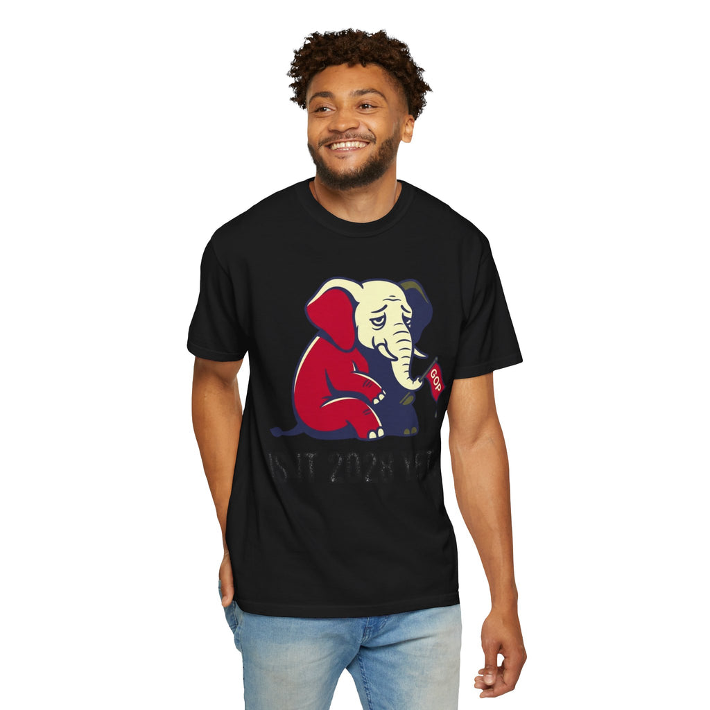 "Is It 2028 Yet" Unisex Garment-Dyed Tee