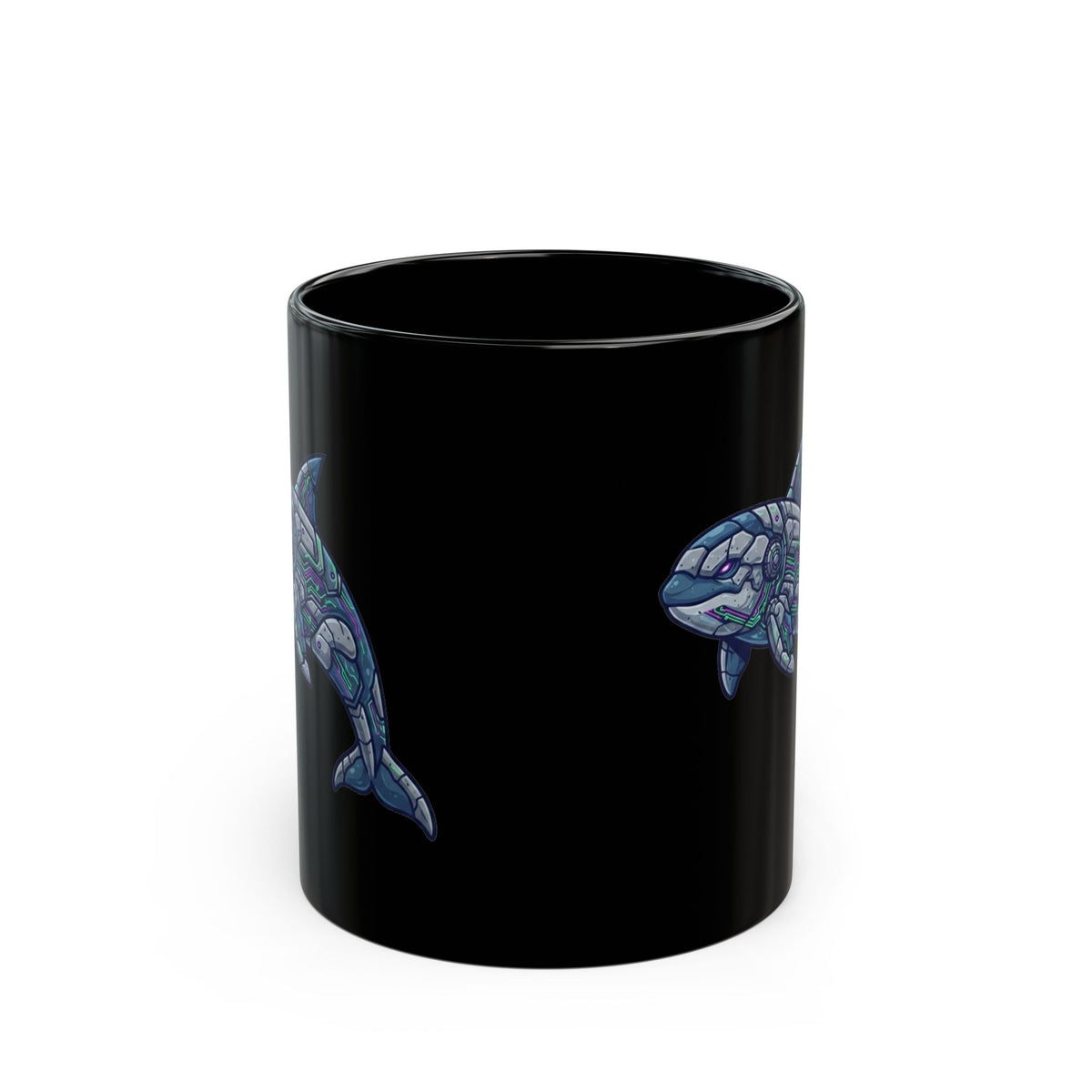 "Killer Whale" Black Ceramic Mug
