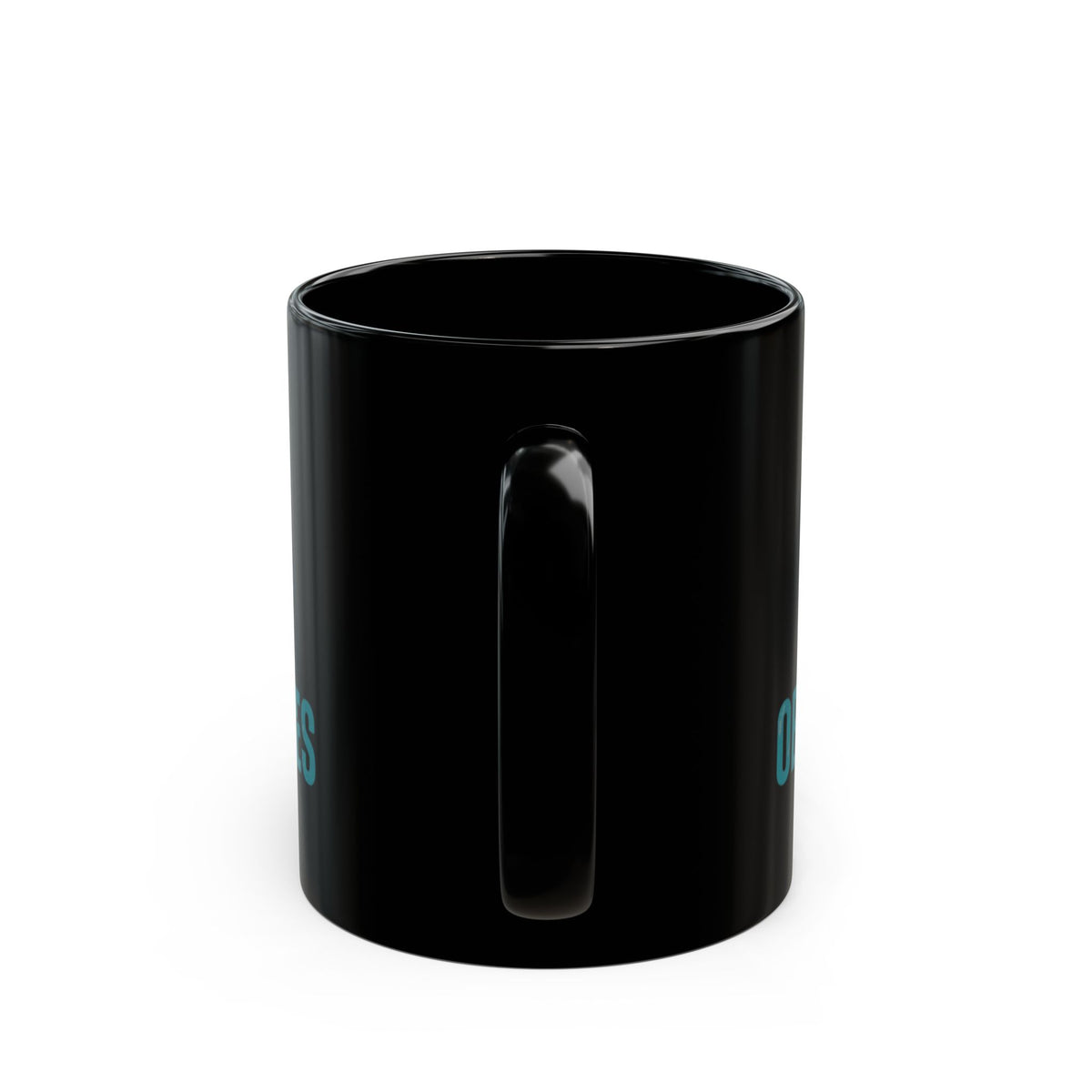 "Life Is The Obstacles" Black Ceramic Mug — Graphic