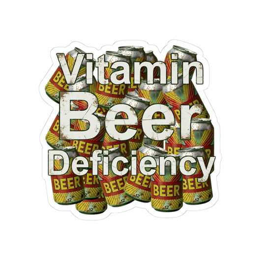 Vitamin Beer: My Daily Dose | Kiss-Cut Sticker — AttitudeShirts