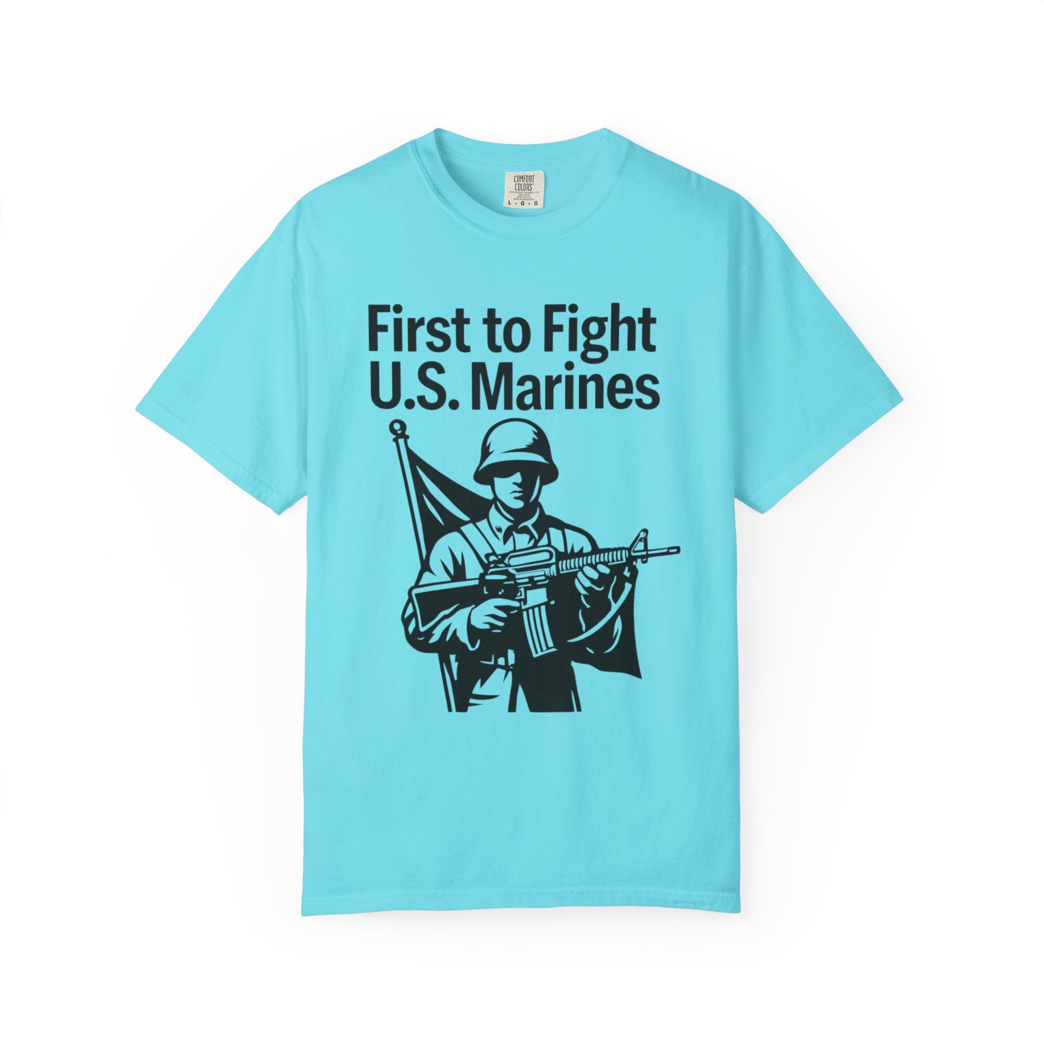"First to Fight" Unisex Garment-Dyed T-shirt