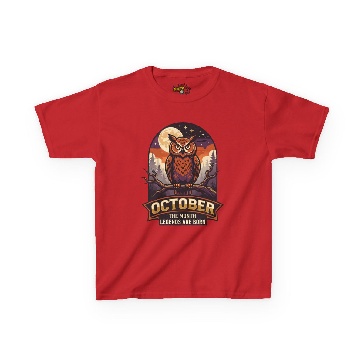 Color: Red | October Legend Kids Tee