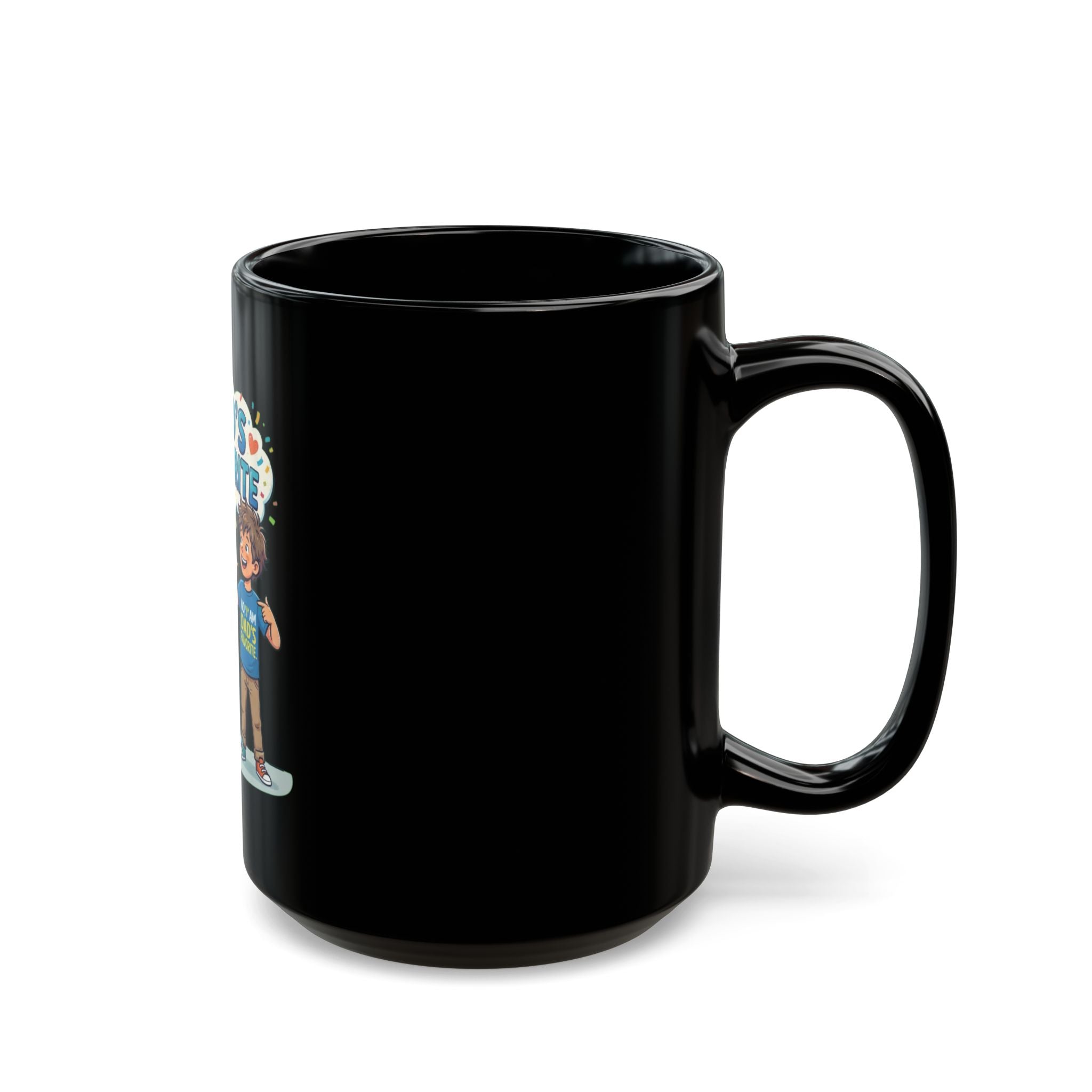 "Dad's Favorite" Black Ceramic Mug