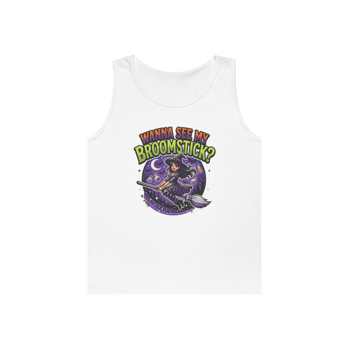 Color: White | Wanna See My Broomstick Tank Top
