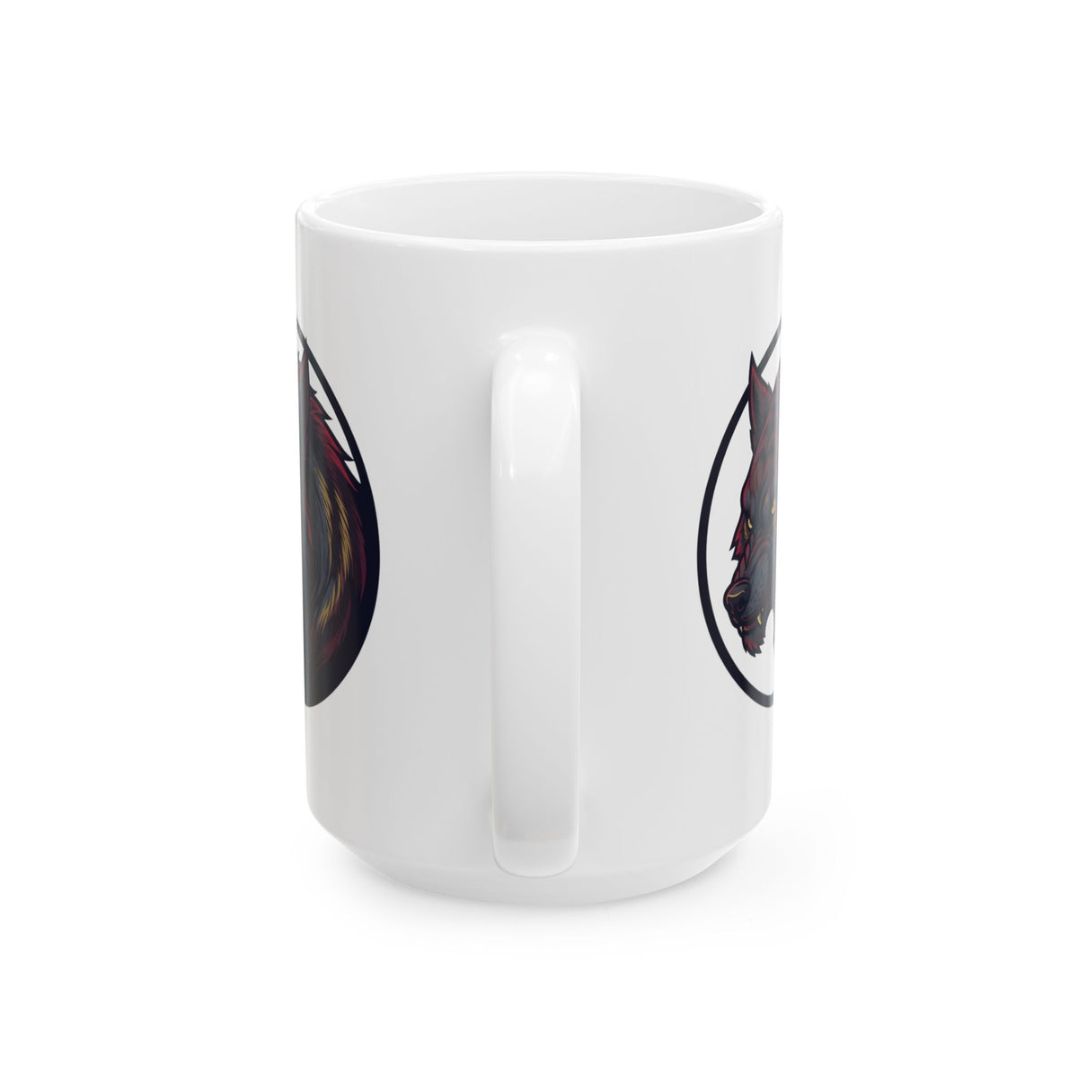 "The Beast of Gévaudan (France)" White Ceramic Mug — Graphic