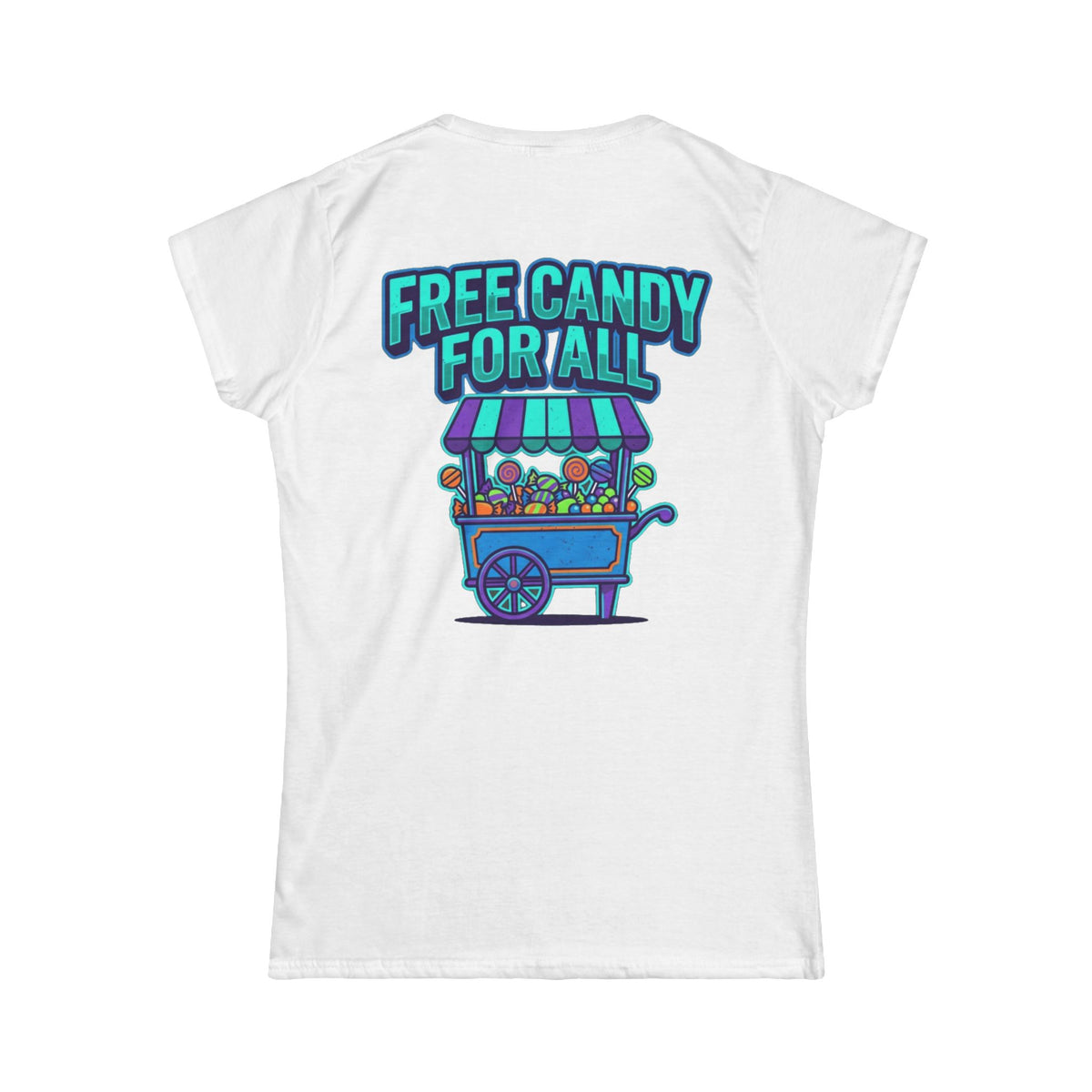 Color: White | Free Candy For All Women's Tee