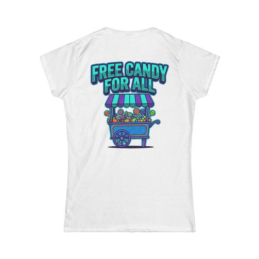Color: White | Free Candy For All Women's Tee