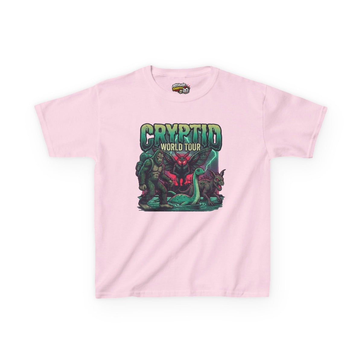 "Puzizia (Global-Cryptid Mashup) Cryptid World Tour" Kids Tee