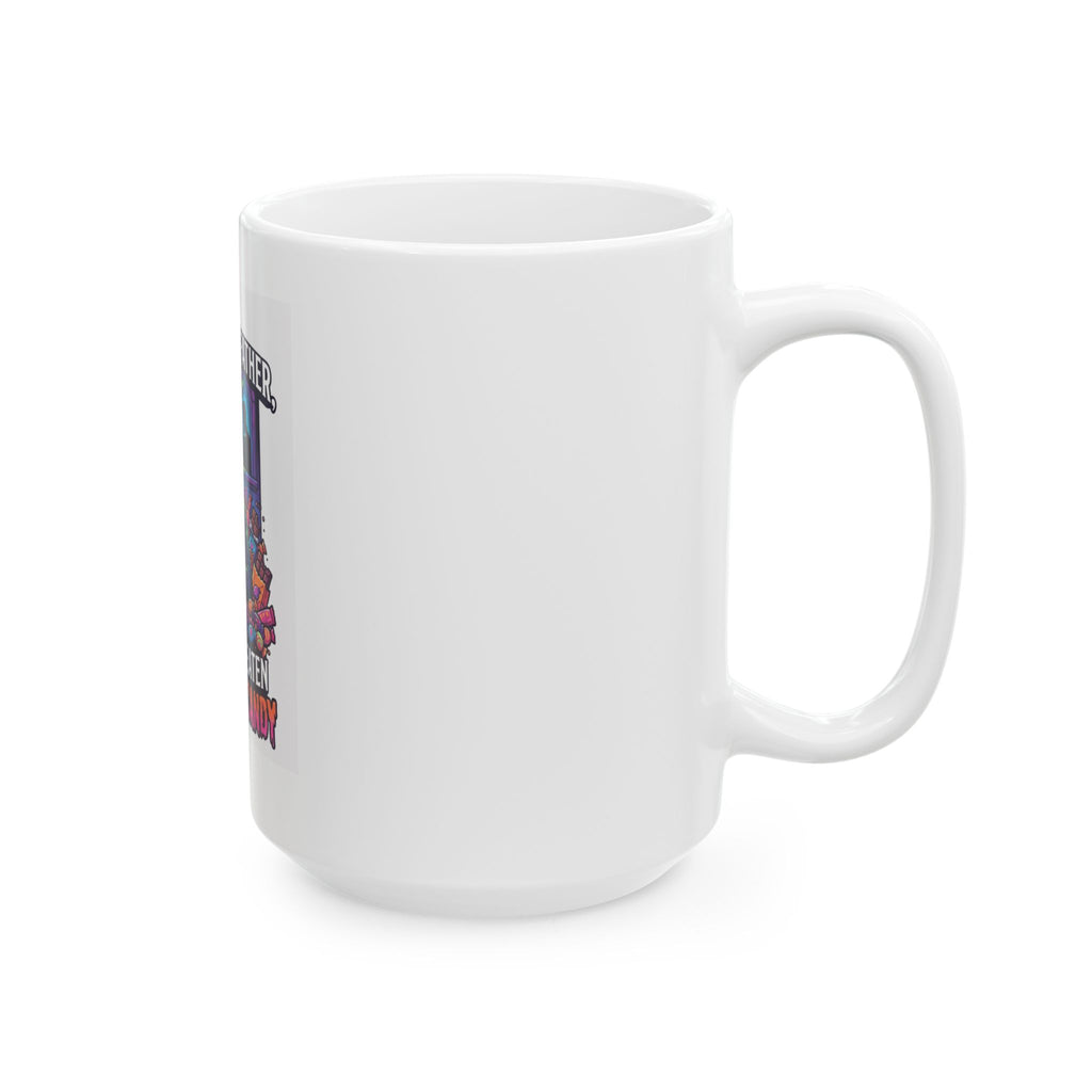 "Forgive Me Father Too Much Candy" White Ceramic Mug