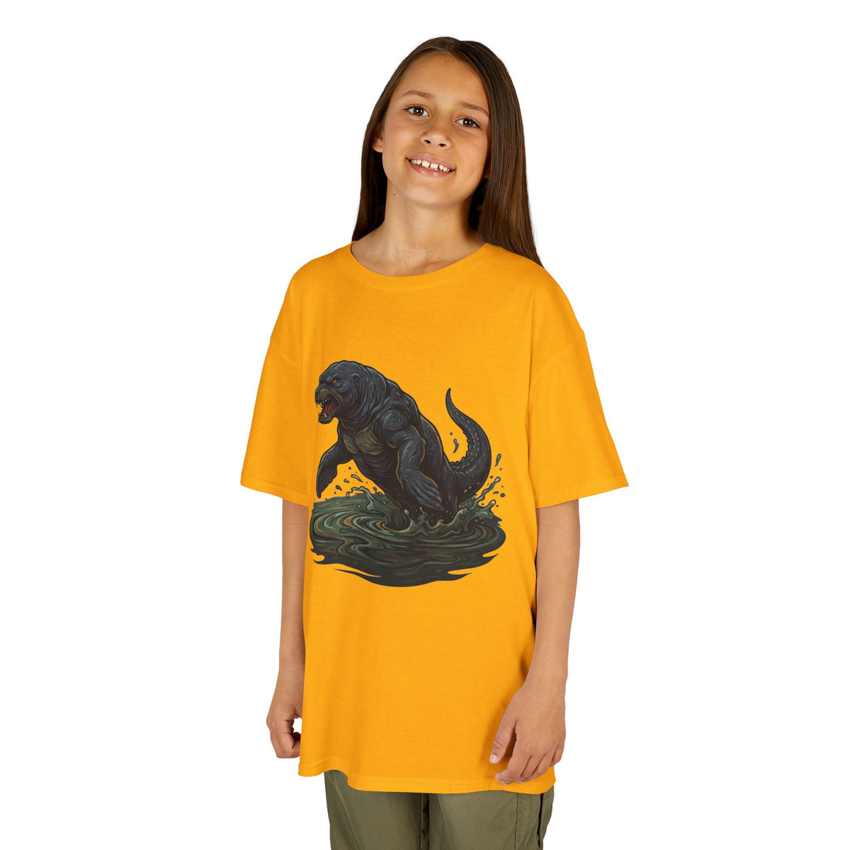 Color: Gold | Bunyip (Australian Aboriginal Mythology) Kids Tee