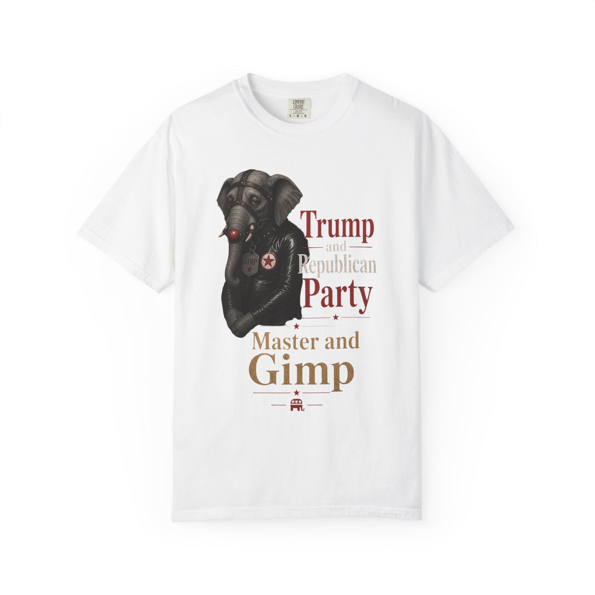 Color: White | Master and Gimp Unisex Garment-Dyed Tee