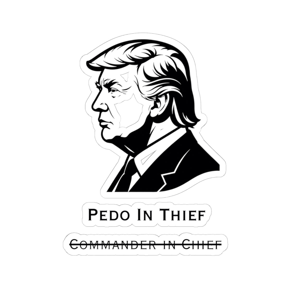Pedo In Thief | Kiss-Cut Sticker — AttitudeShirts