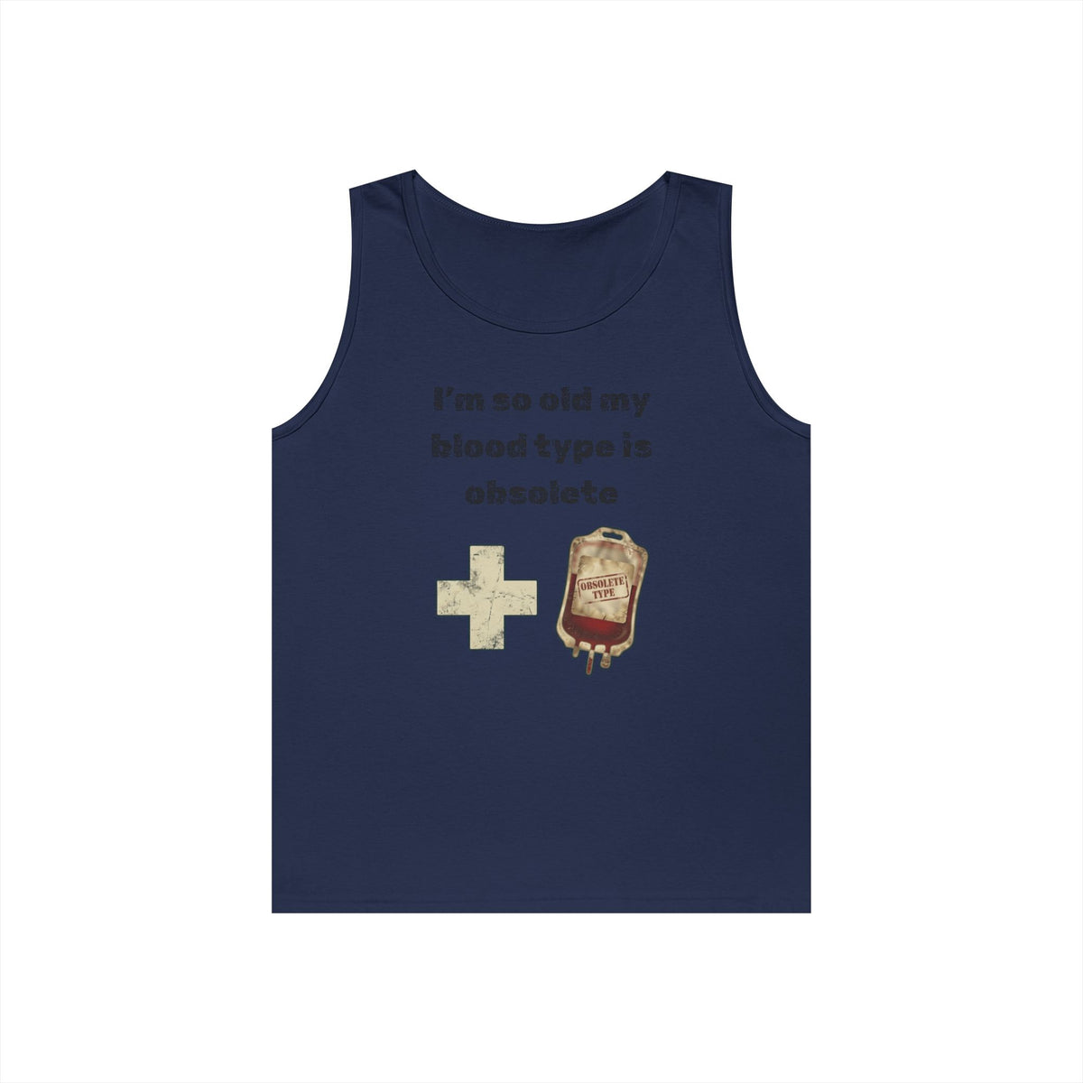 Color: Navy | Blood Type Tank Top