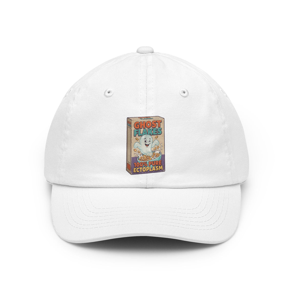 Color: White | Ghost Flakes Dad Hat