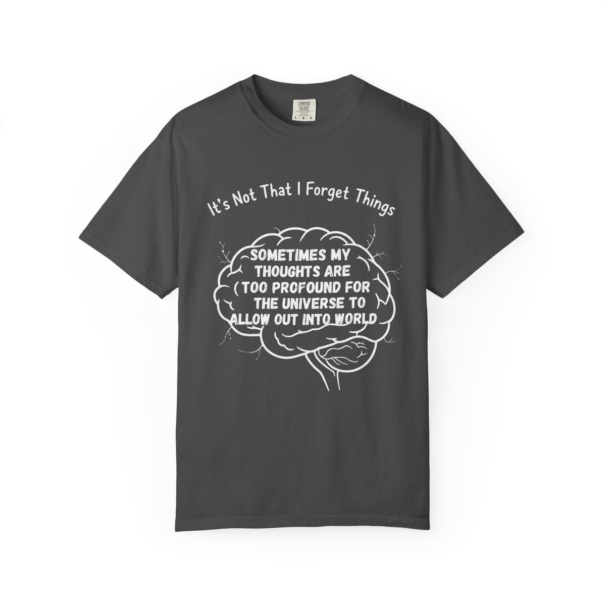 Color: Graphite | Profound Thoughts 2 Unisex Garment-Dyed T-shirt