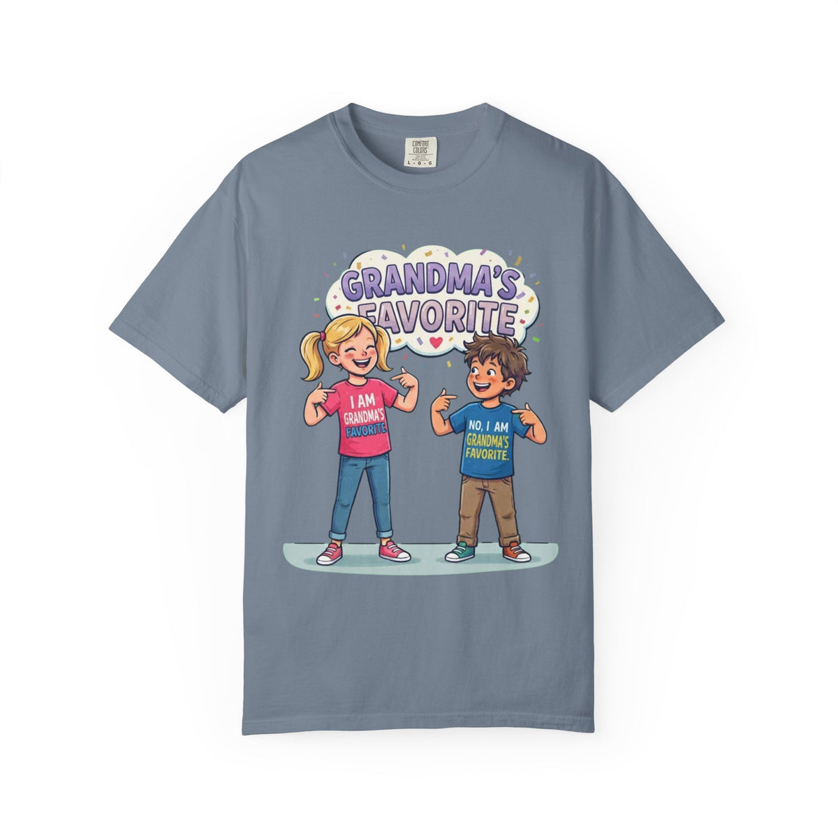 Color: Blue Jean | Grandma's Favorite Unisex Garment-Dyed Tee