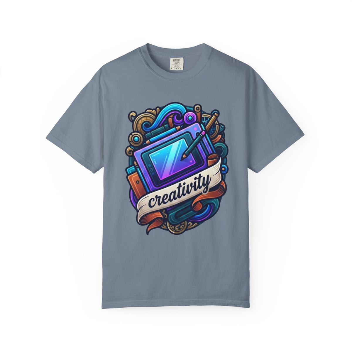 Color: Blue Jean | Creativity Unisex Garment-Dyed Tee
