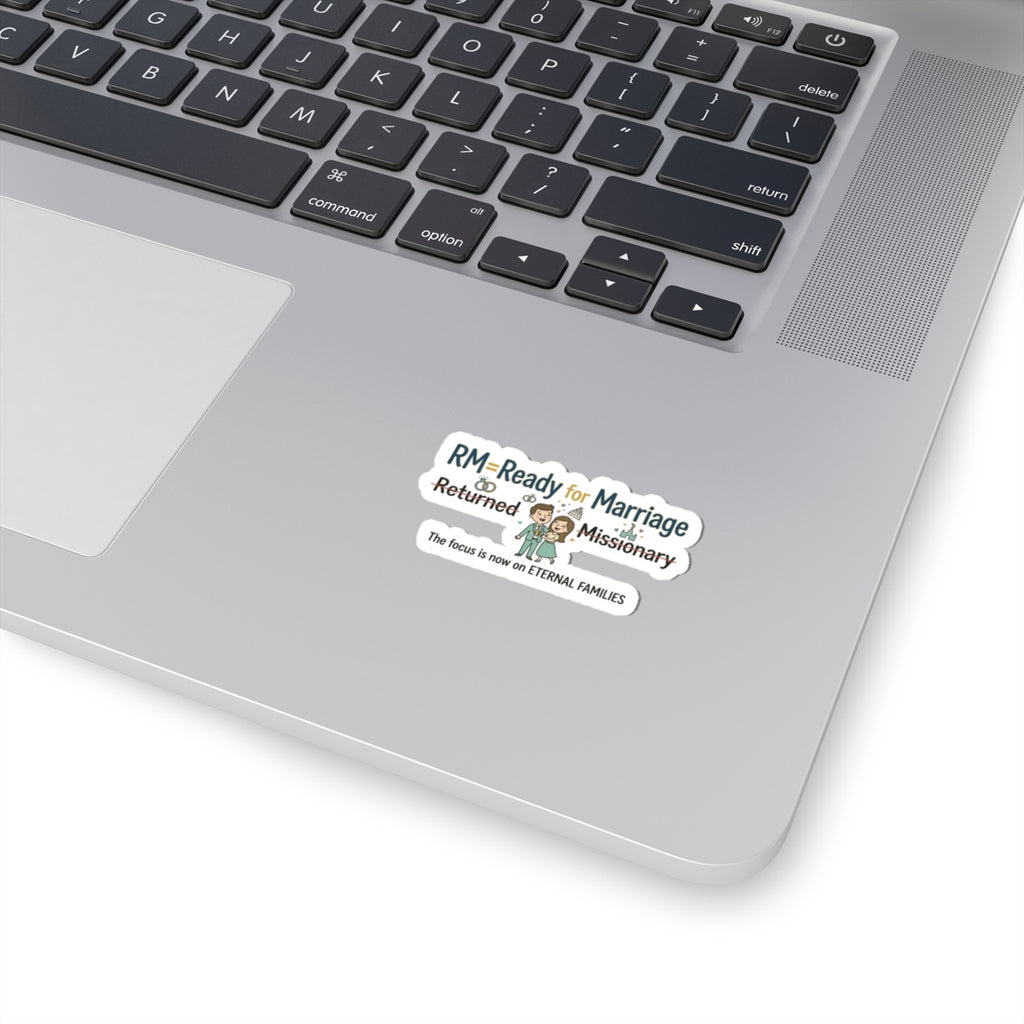 RM: Ready for Marriage (Probably Not) | Kiss-Cut Sticker — AttitudeShirts