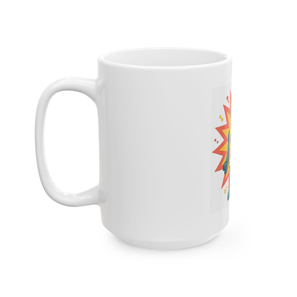 "Toy Robot" White Ceramic Mug