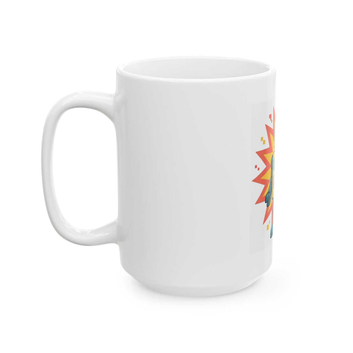 "Toy Robot" White Ceramic Mug