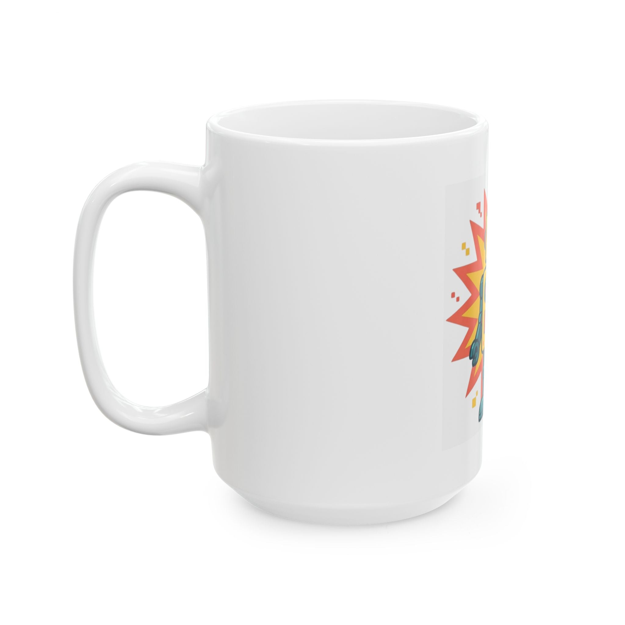 "Toy Robot" White Ceramic Mug