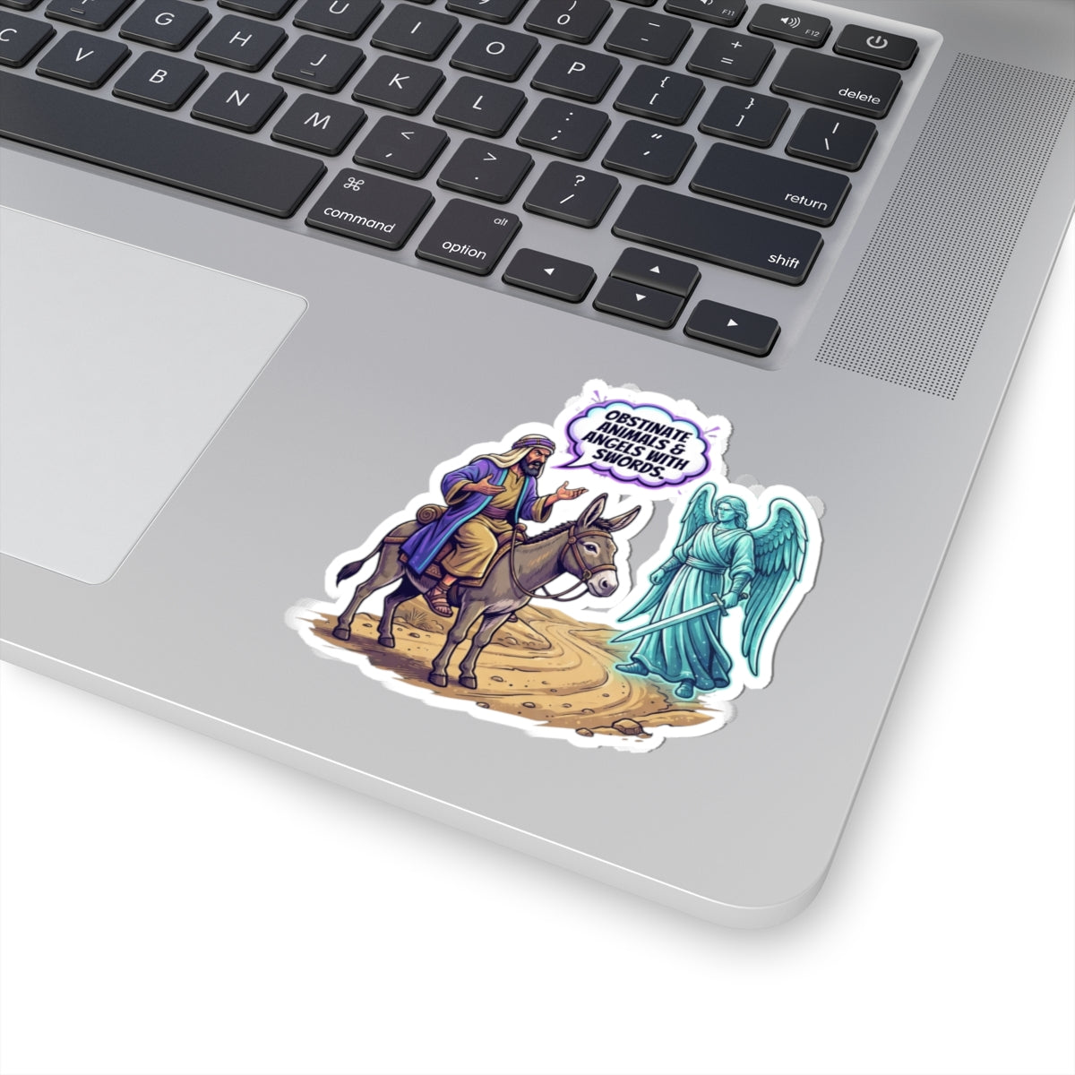 "Good Book Series Obstinate Animals & Angels With Swords" Sticker — Main