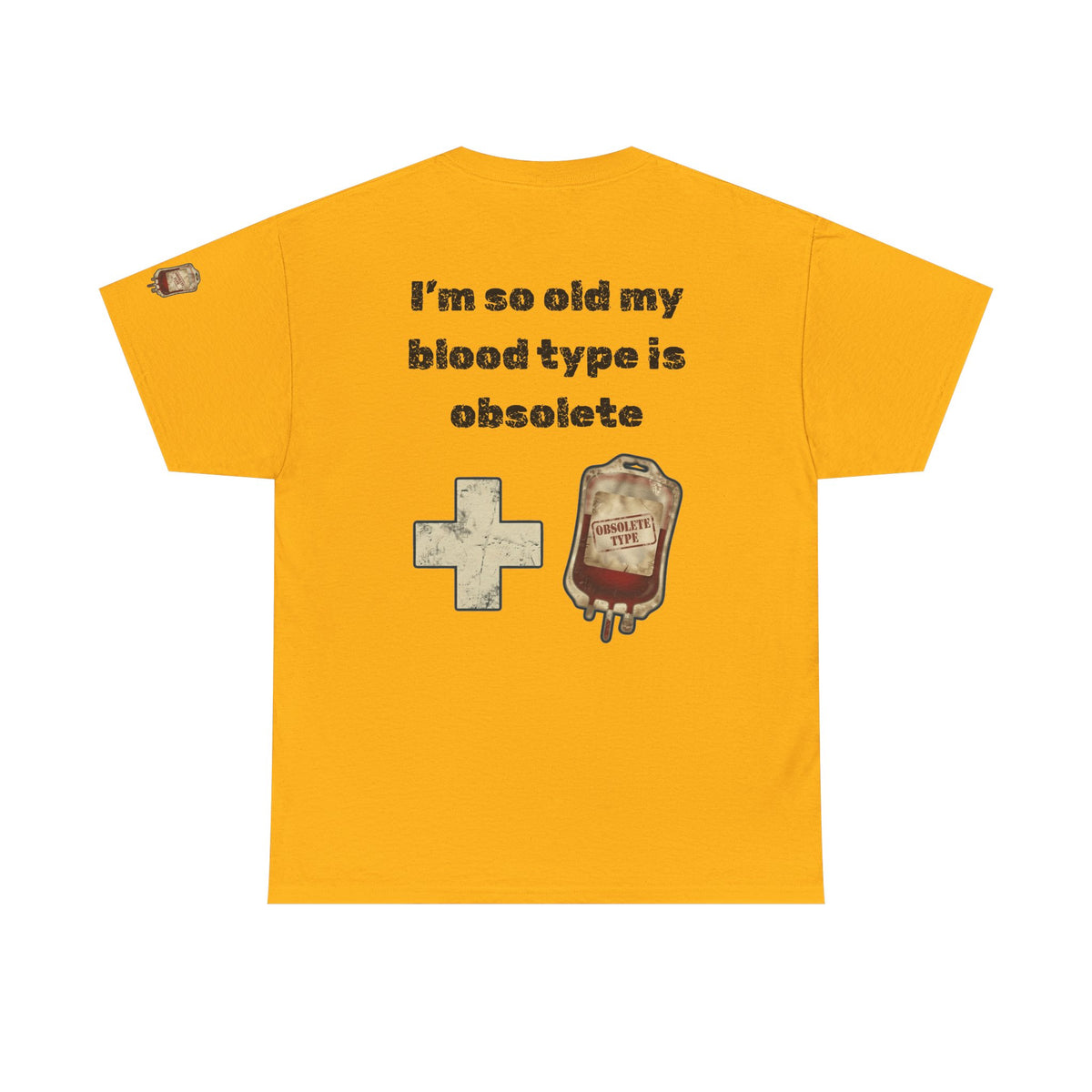 Color: Gold | Blood Type Premium Graphic Tee