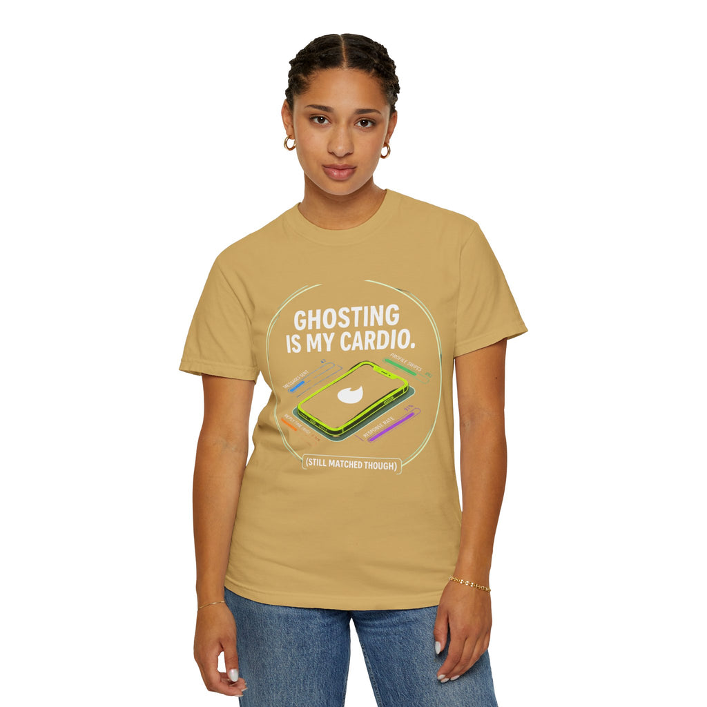 "Ghosting Is My Cardio" Unisex Garment-Dyed Tee