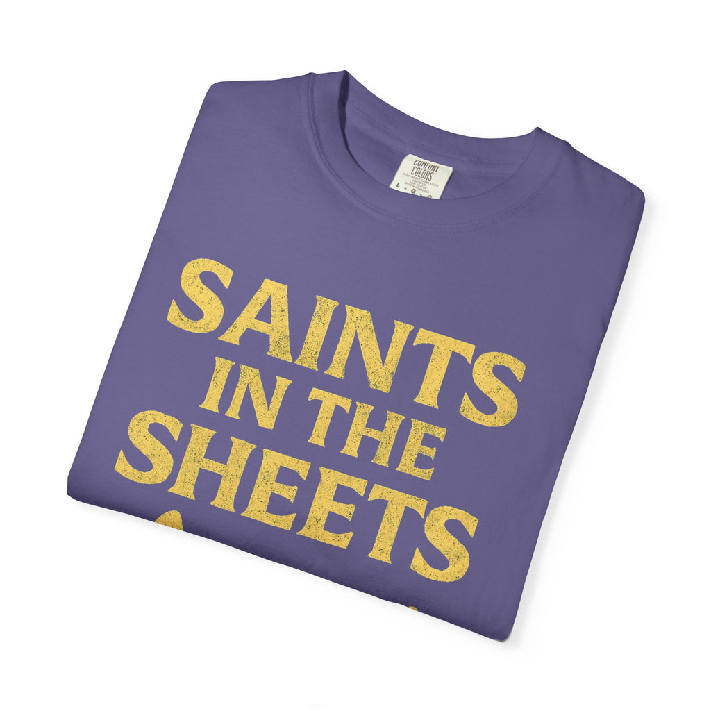 "Saints in the Sheets T-Shirt" Unisex Garment-Dyed T-shirt