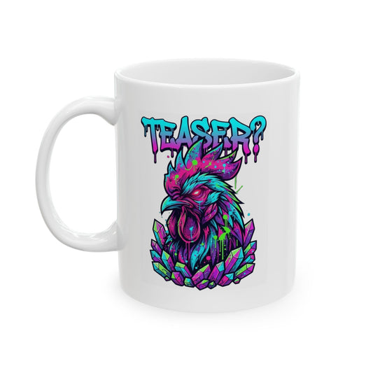 "Cock Teaser" White Ceramic Mug
