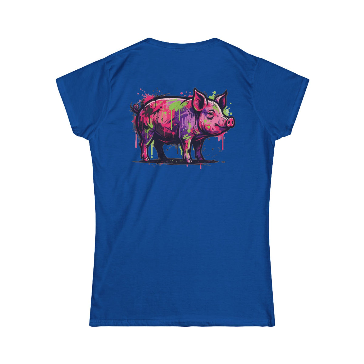 Color: Royal | Barnyard Pig Women's Tee