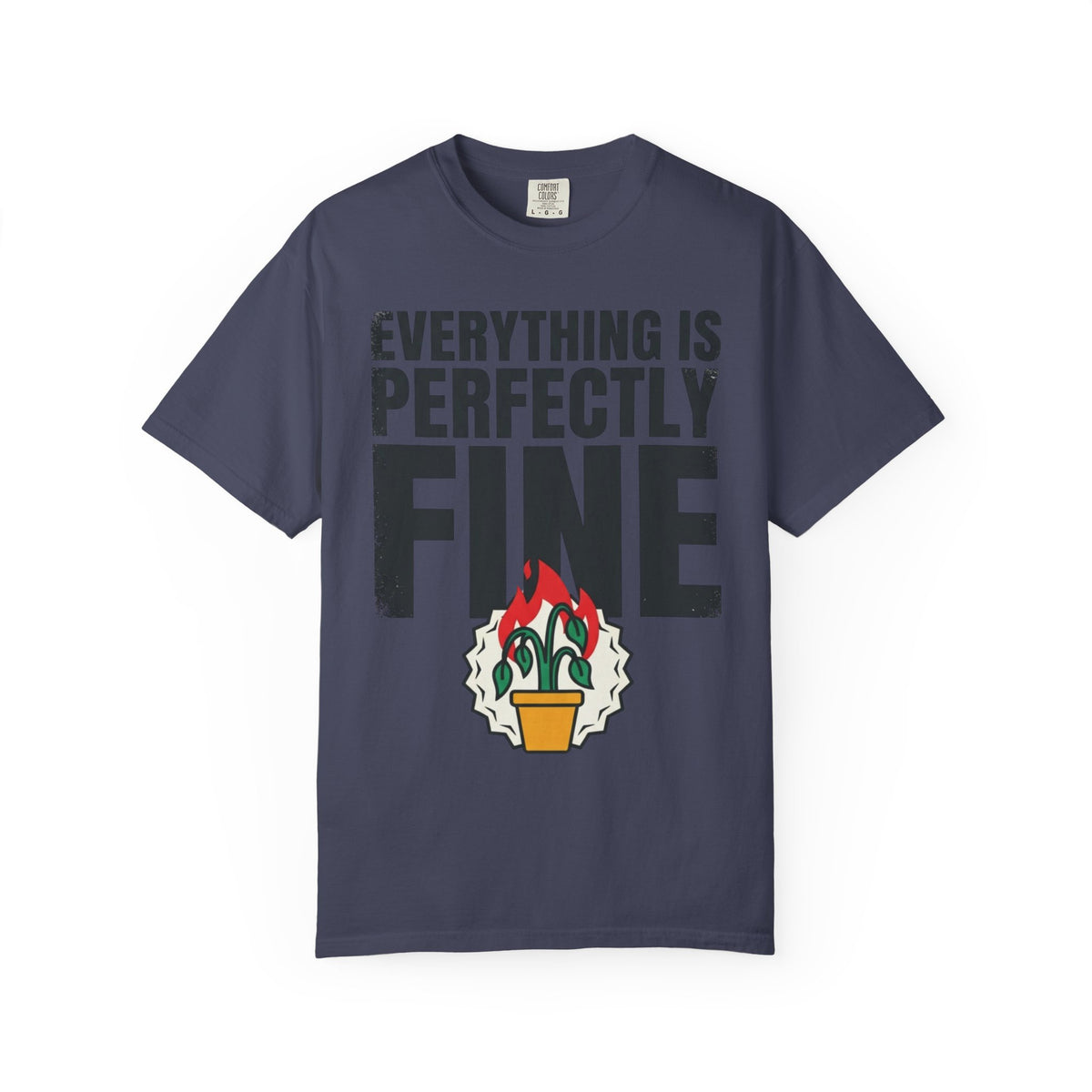 Color: Denim | Perfectly Fine Unisex Garment-Dyed Tee