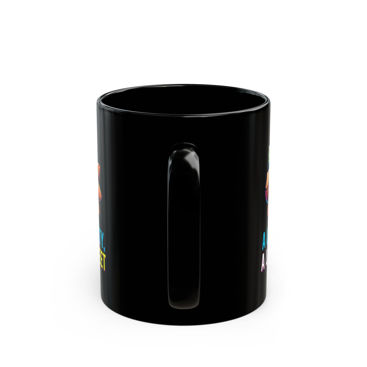 "A Little Salty, A Little Sweet" Black Ceramic Mug