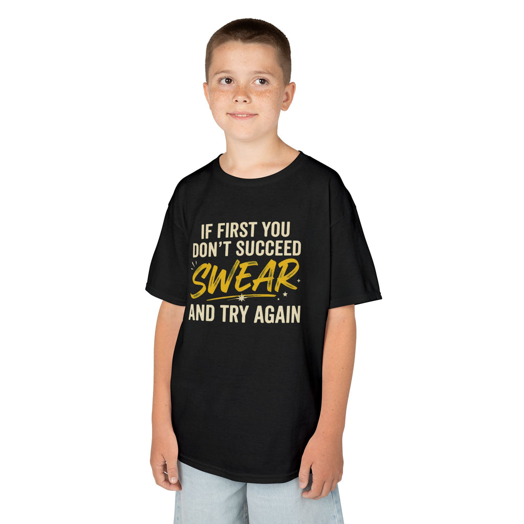 "Swear And Try Again" Kids Tee