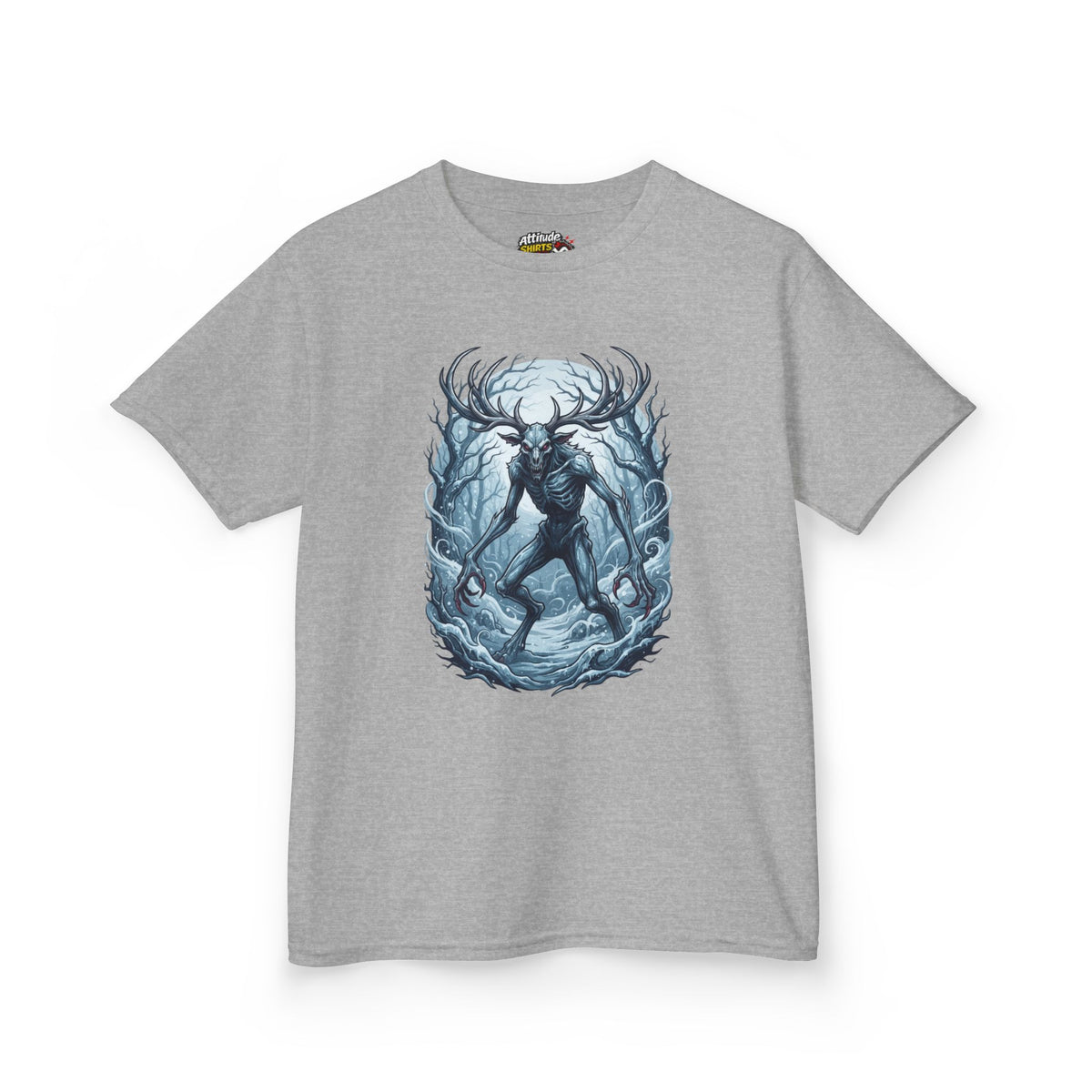 Color: Sport Grey | Wendigo (Algonquian Folklore) Kids Tee
