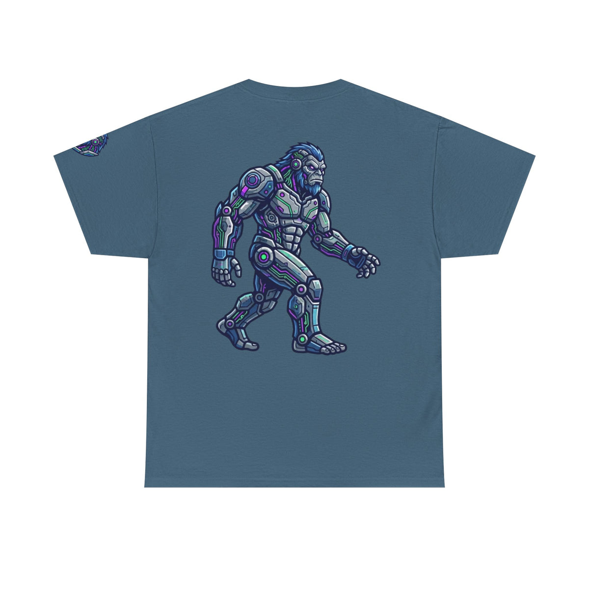 Color: Indigo Blue | Cyber Bigfoot Premium Graphic Tee