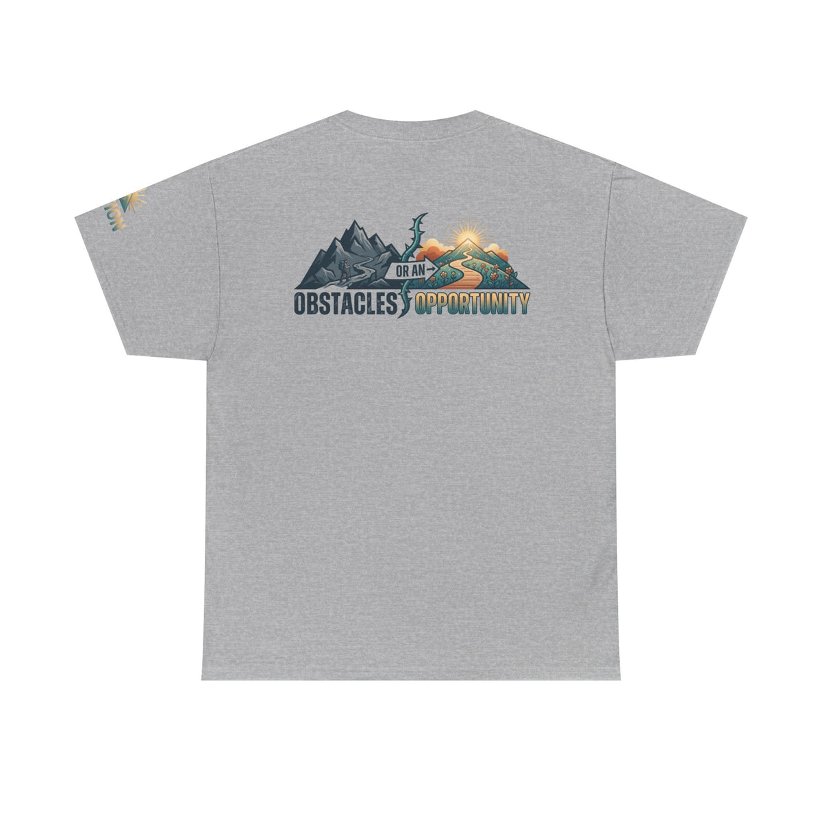 Color: Sport Grey | Obstacle Or An Opportunity Premium Graphic Tee
