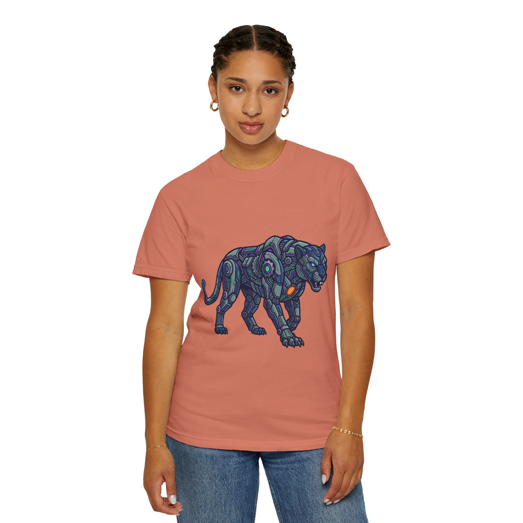 "Cyber Panther" Unisex Garment-Dyed Tee