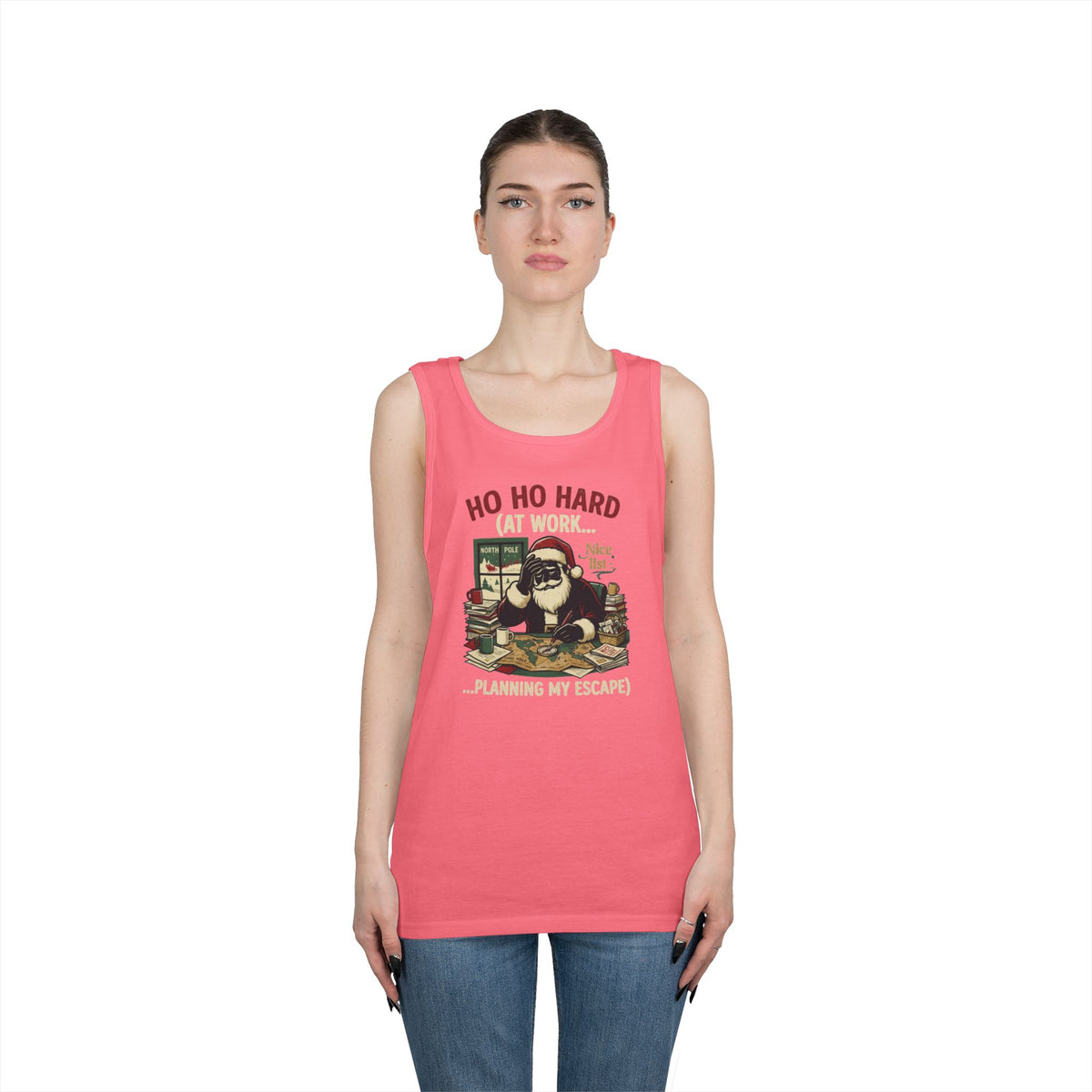 "Ho Ho Hard At Work" Tank Top