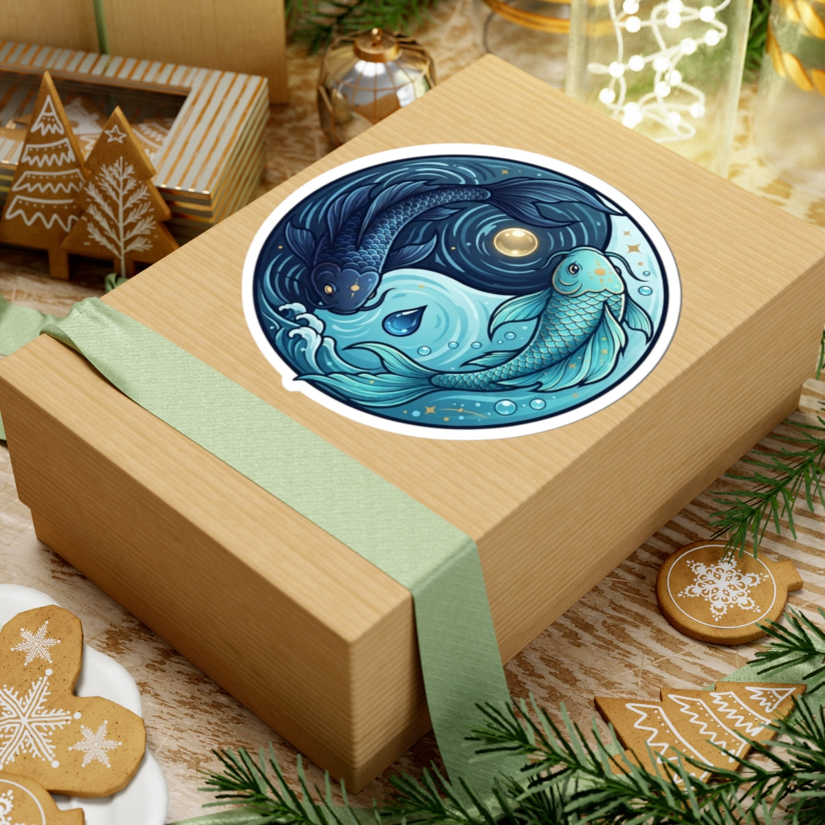 "Yin Yang Pisces" Sticker — Main