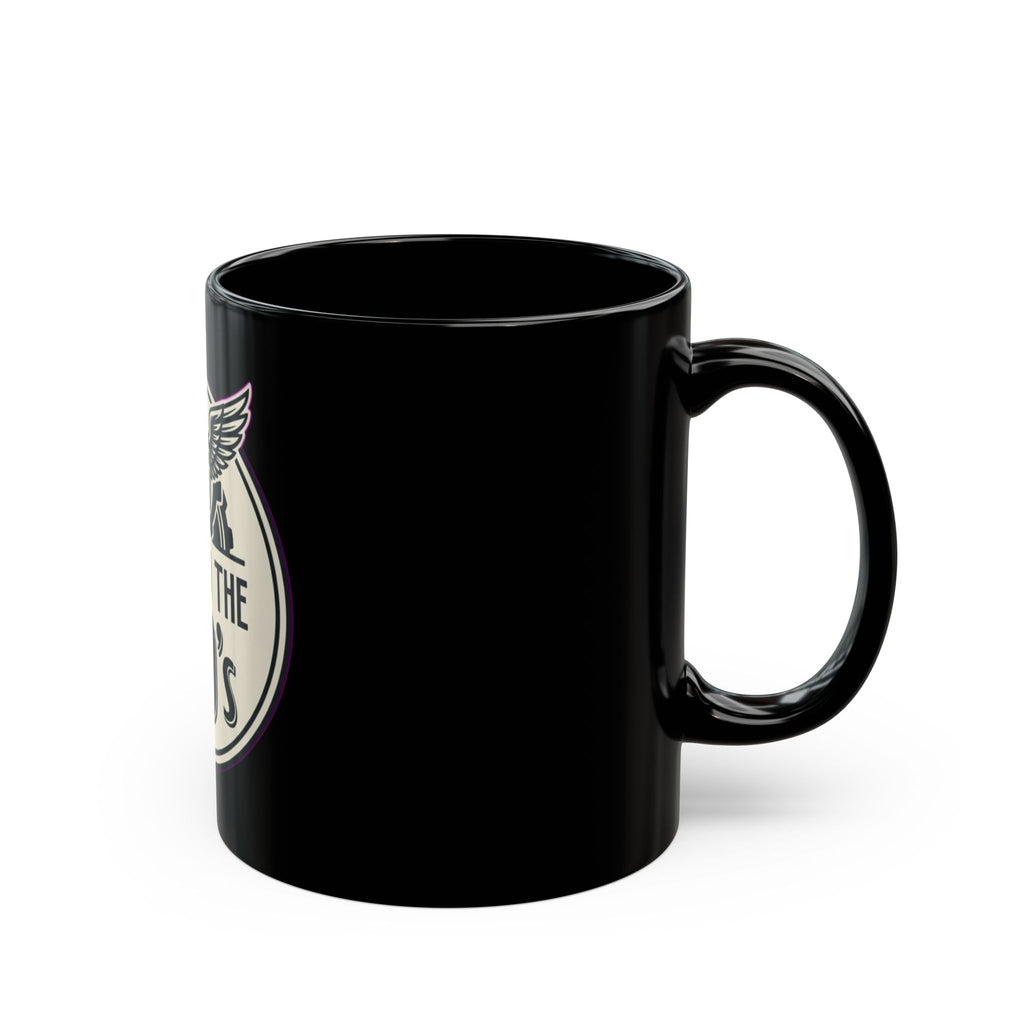 "Made in the 40's" Black Ceramic Mug — Graphic