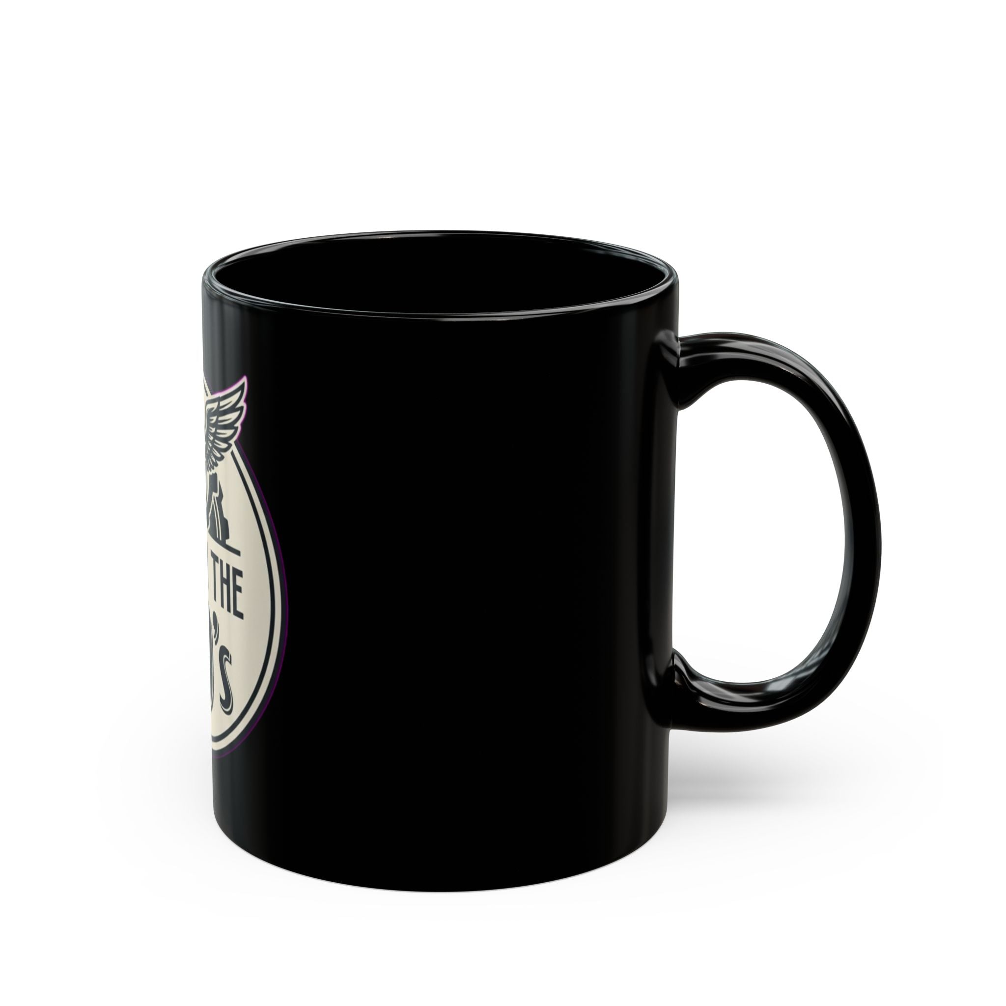 "Made in the 40's" Black Ceramic Mug — Graphic