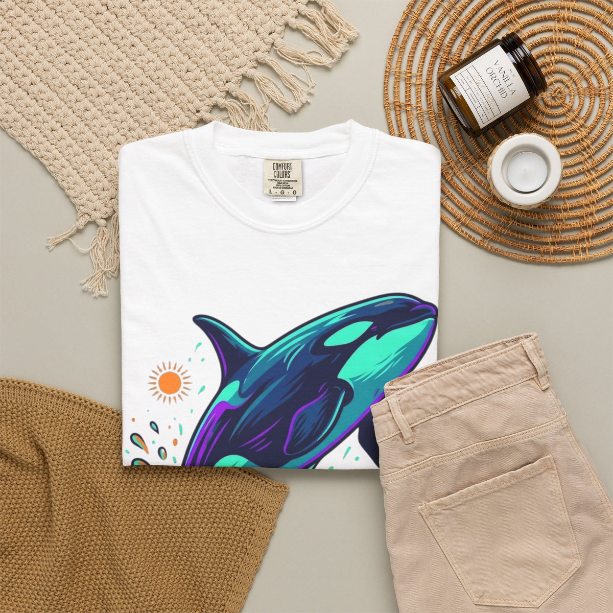 "Orca" Unisex Garment-Dyed Tee