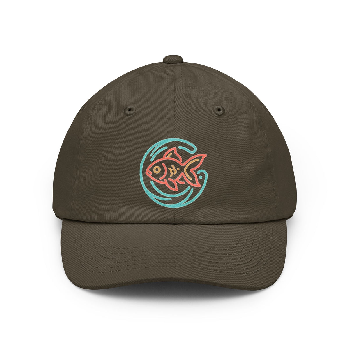 Color: Olive | Go Fish Dad Hat — Graphic