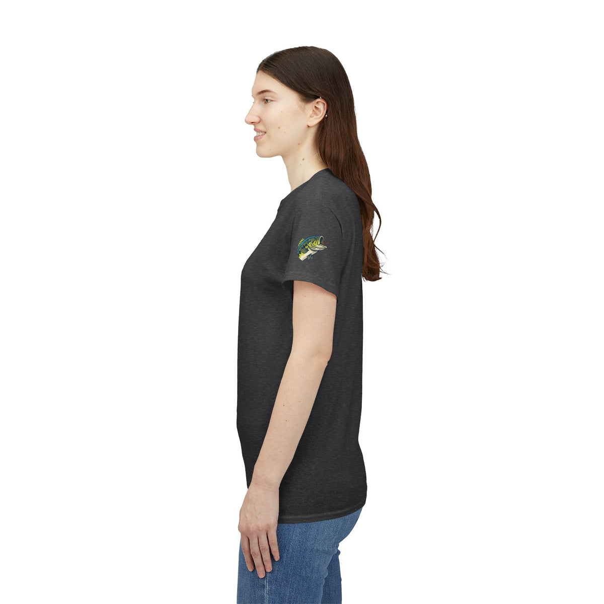 Color: Dark Heather | Jerk Until She Swallows Premium Graphic Tee
