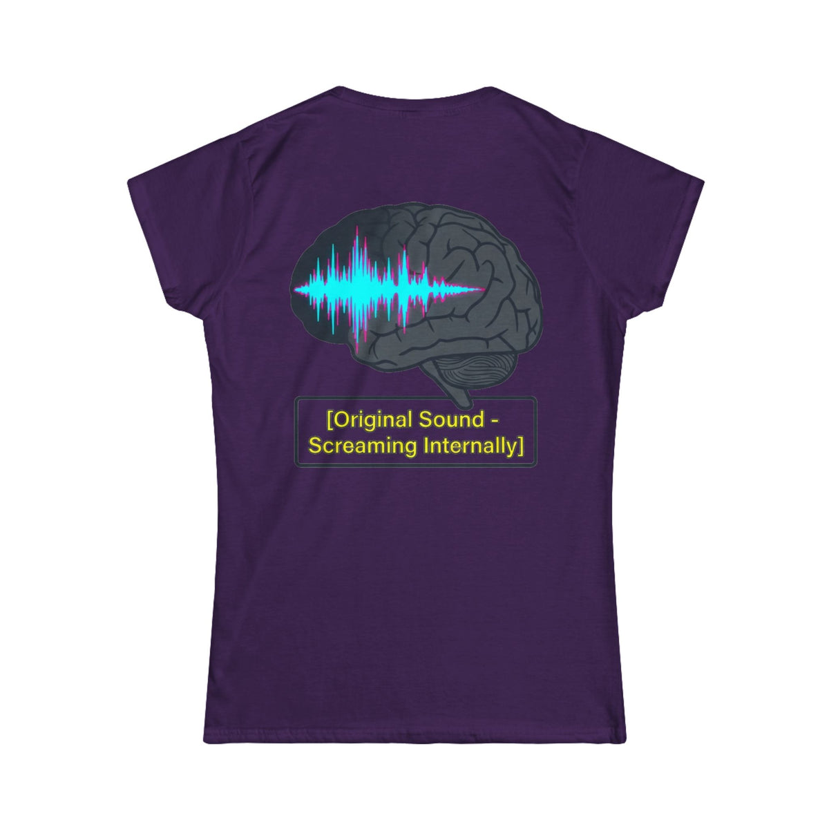 Color: Purple | Screaming Internally Women's Tee