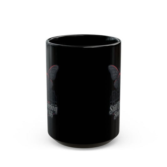 "Mothman (West Virginia, USA)" Black Ceramic Mug
