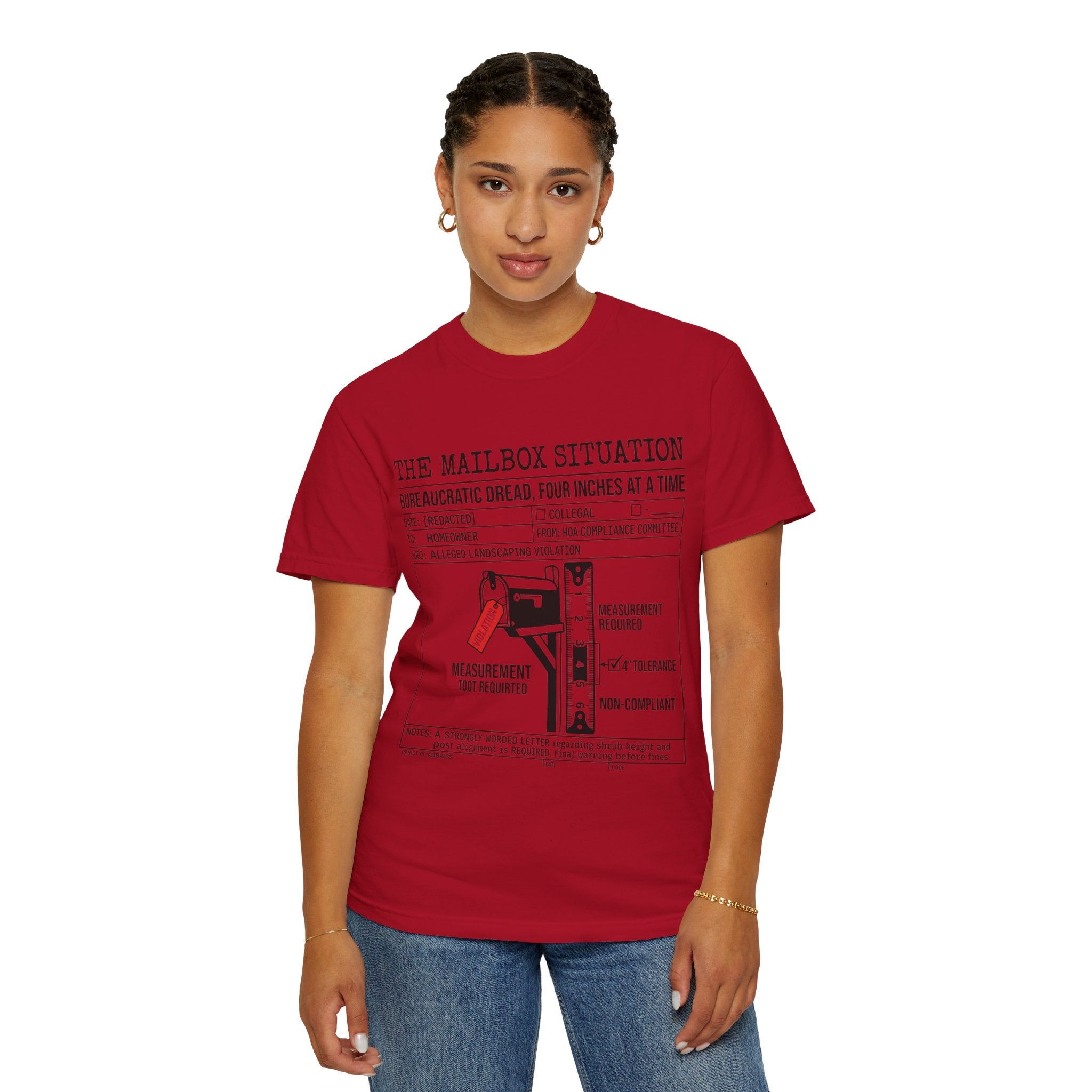 "Mailbox Situation" Unisex Garment-Dyed Tee