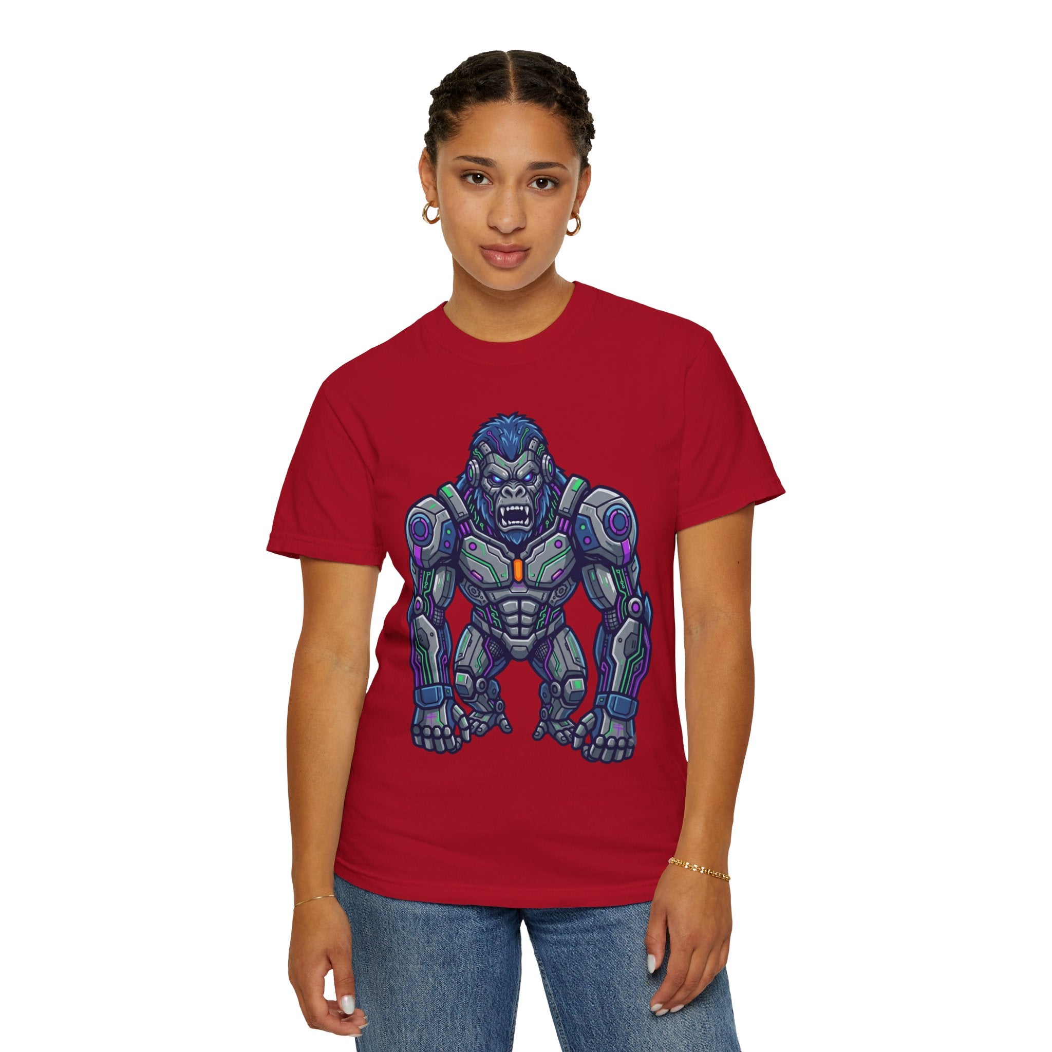 "Cyber Gorilla" Unisex Garment-Dyed Tee