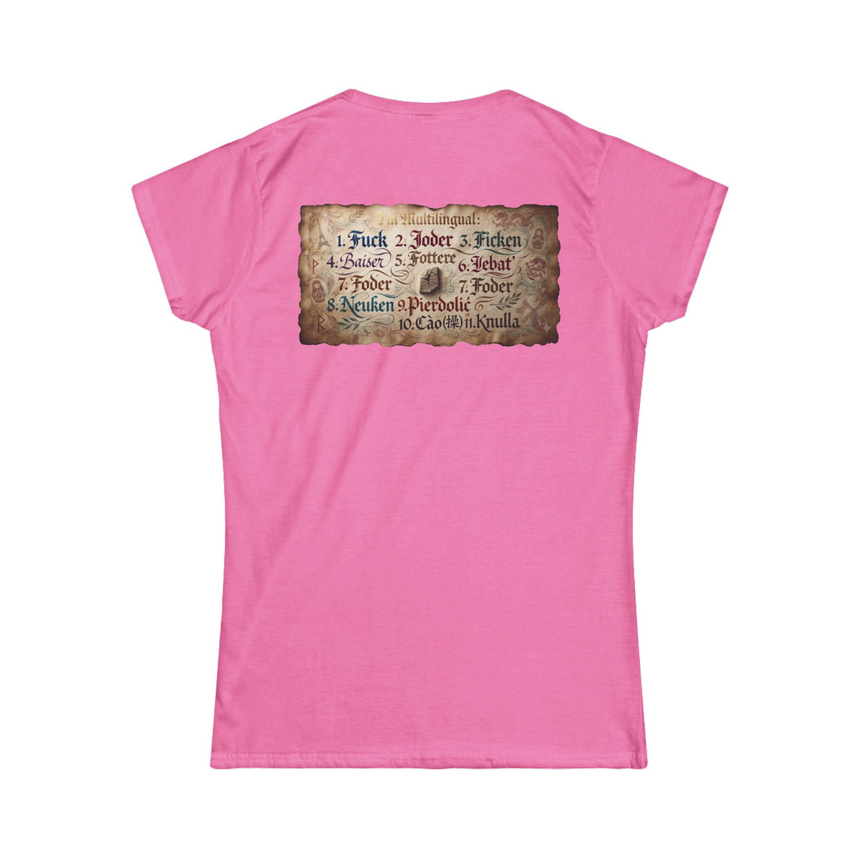 Color: Azalea | Multilingual Women's Tee